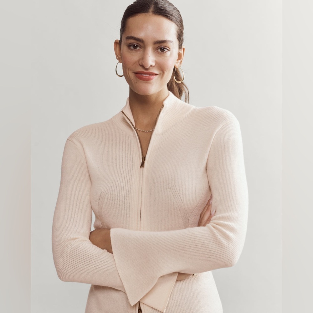 Rhone Porto Merino Blend Full Zip Sweater - Picture 4 of 8